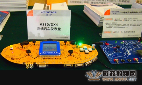 瑞薩的V850/DX4高端汽車儀表盤方案